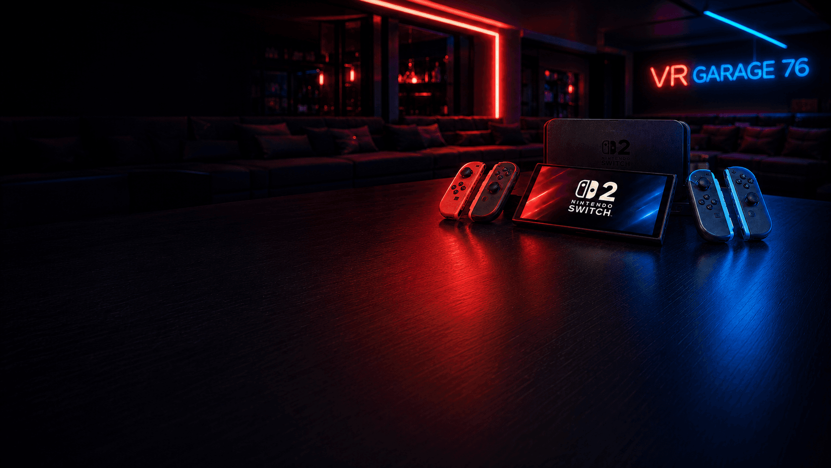 Nintendo Switch 2 в лаунж-зоне VR Garage 76